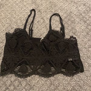 black bralette